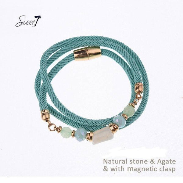Sweet7 armband turquoise magneet