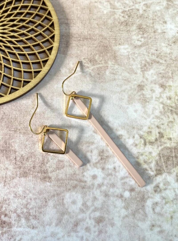 Oorbellen Nina pastel roze