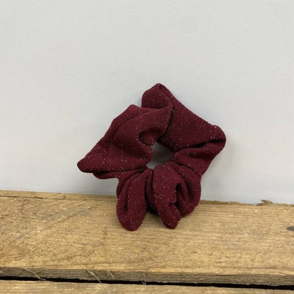 Hairjewelz scrunchie original Glitter bordeaux