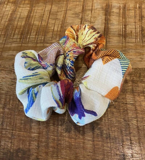 Hairjewelz scrunchie original Funky Flower
