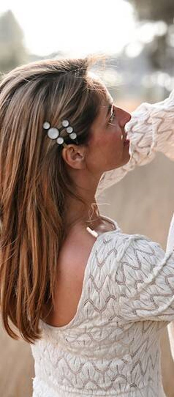 Hairjewelz color clip alligator Beige