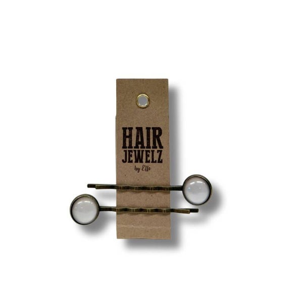 Hairjewelz color clip slide Beige