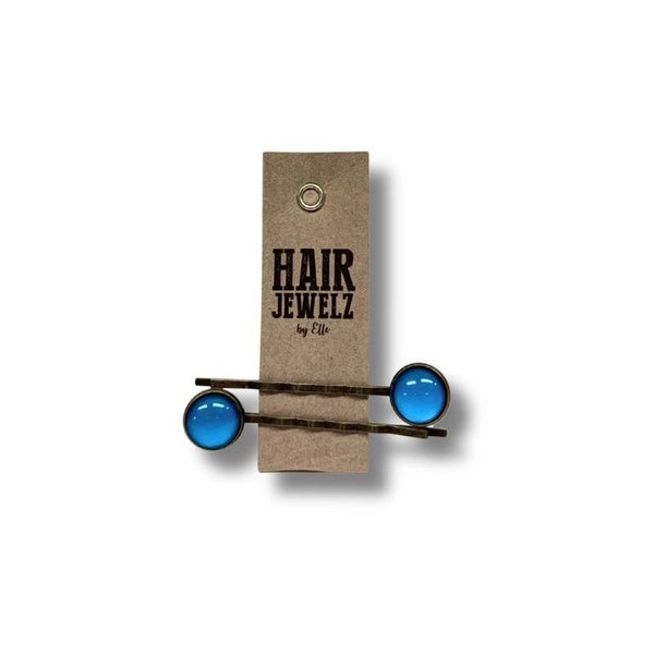 Hairjewelz color clip slide Blue