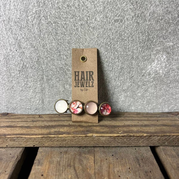 Hairjewelz color clip original Botanic Flower