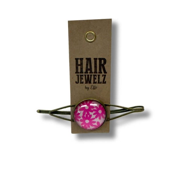 Hairjewelz color clip single Bubblegum Pink
