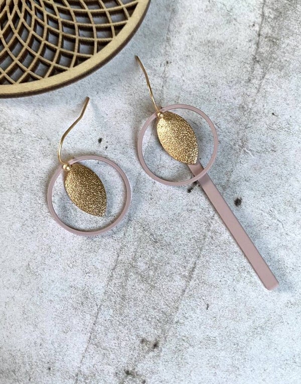 Oorbellen Vanya oudroze