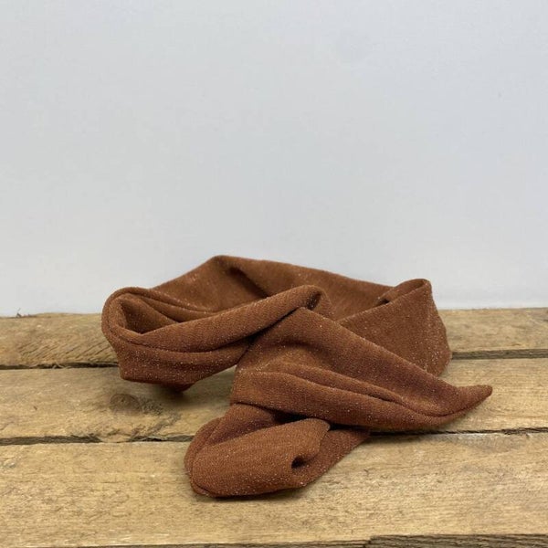 Hairjewelz haarband bandeau Glitter cognac