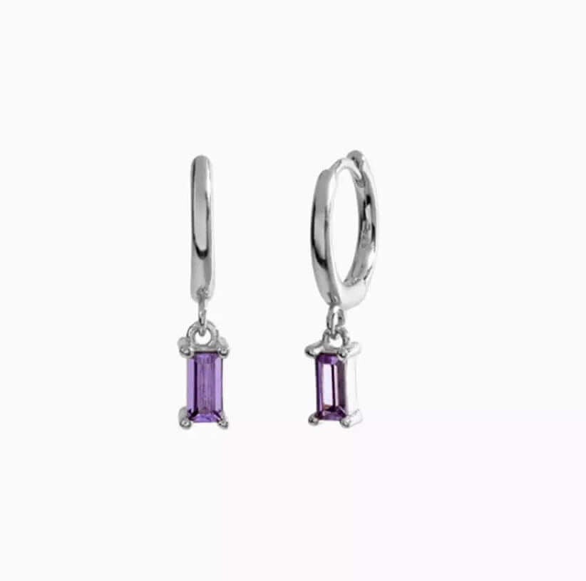 Hoops classic drop zilver-lila