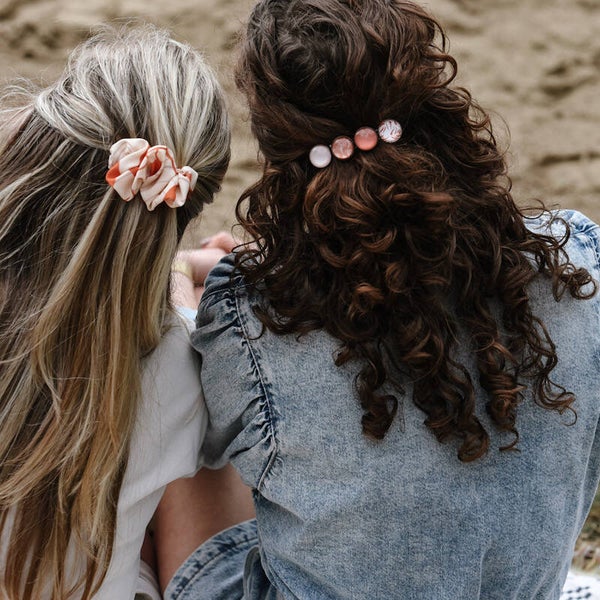 Hairjewelz color clip original Cognac Leaf