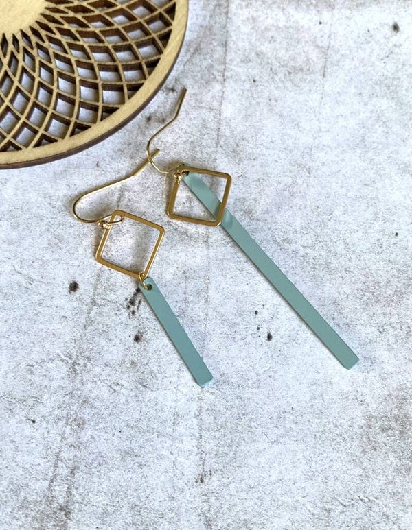 Oorbellen Ona zeegroen