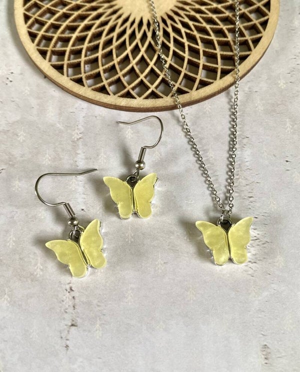 Mademoibelles ketting Enia geel - zilver