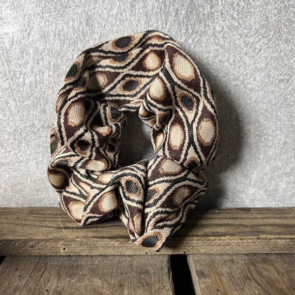 Hairjewelz scrunchie maxi Retro Brown