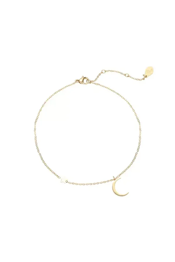 Enkelband moonlight goud