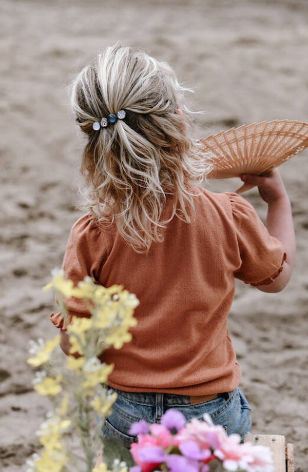 Hairjewelz color clip original Etnic Peacock