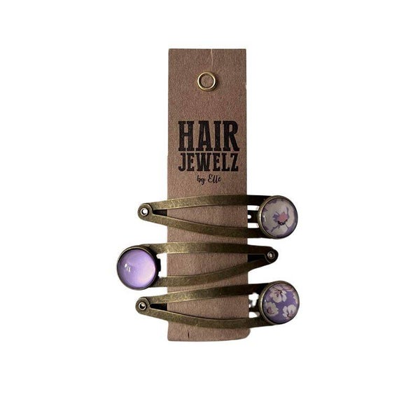 Hairjewelz color clip click Exotic Lila