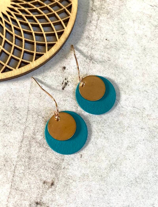 Oorbellen Billie teal