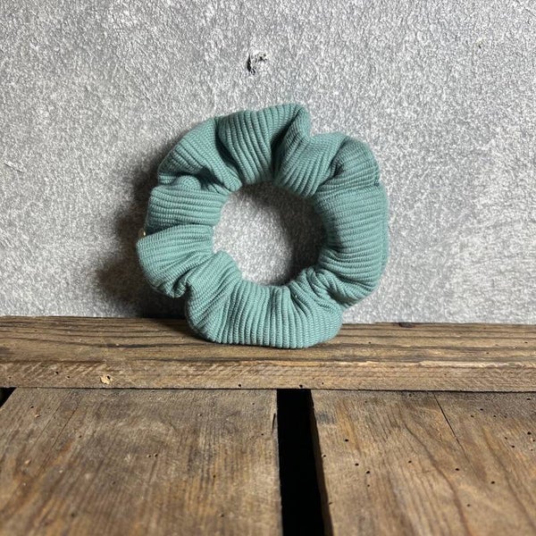 Hairjewelz scrunchie original Summer Rib mint