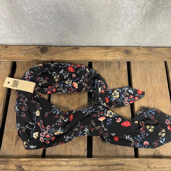 Hairjewelz sjaaltje Black Flower