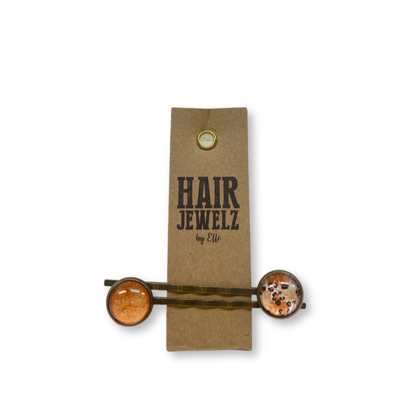 Hairjewelz color clip slide Terra Bloom