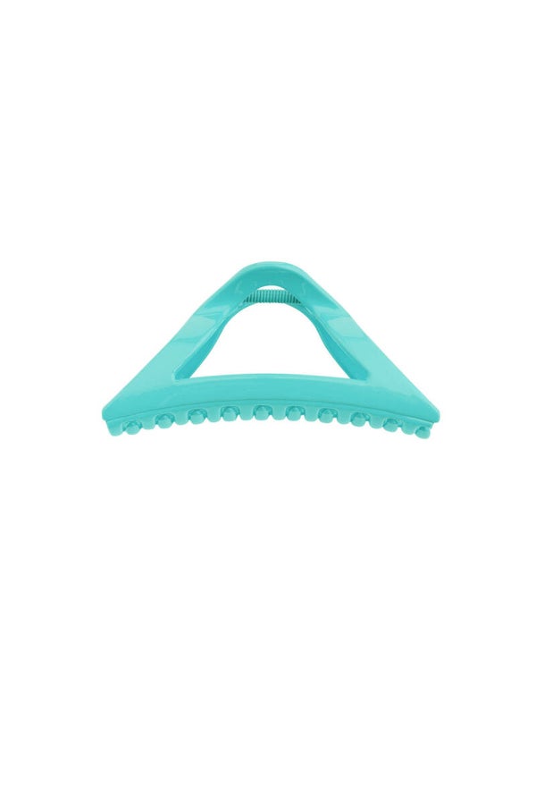 Haarklem triangle glanzend turquoise