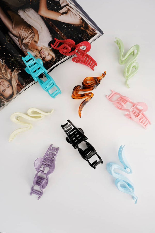 Haarklem slang glanzend lichtgroen