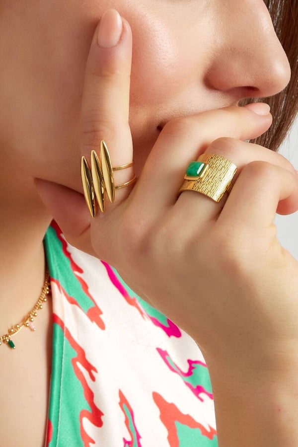 Driedubbele ring goud