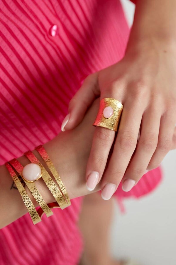 Ring Bohemian harmony lichtroze