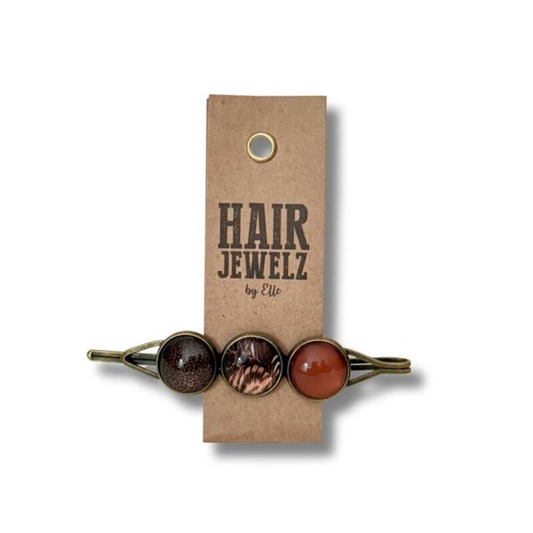 Hairjewelz color clip triple Caramel Crush