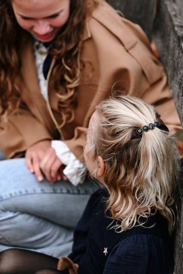 Hairjewelz color clip original Midnight Blue