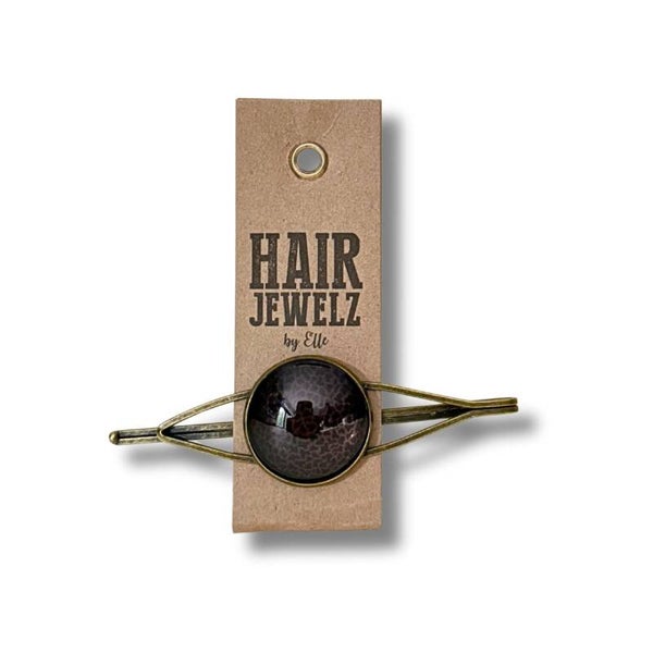 Hairjewelz color clip single Chocolate Brown