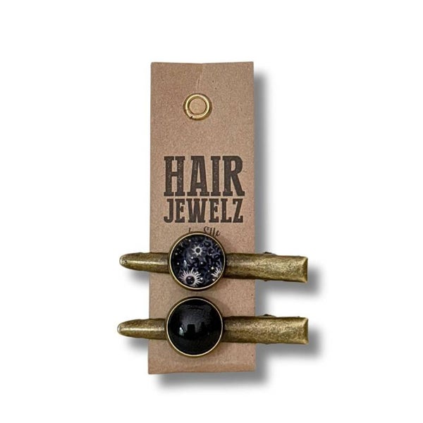 Hairjewelz color clip alligator mini Midnight Blue