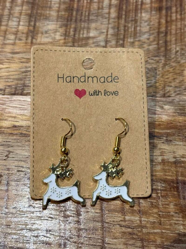 Kerst oorbellen Vixen