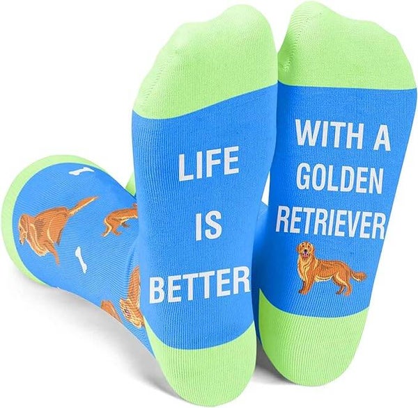 Sokken Life is better with a golden retriever