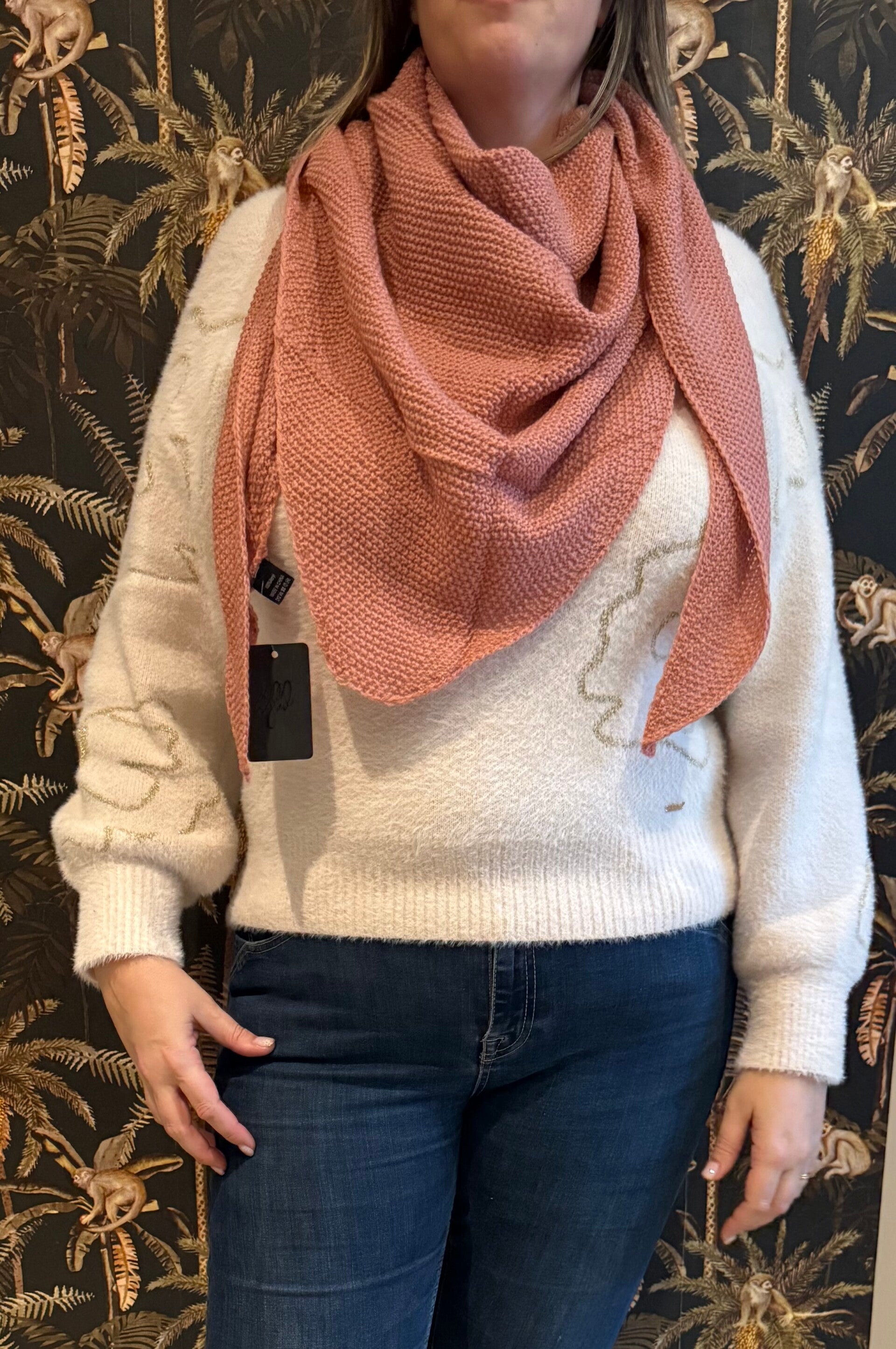 Sjaal wrap me oudroze