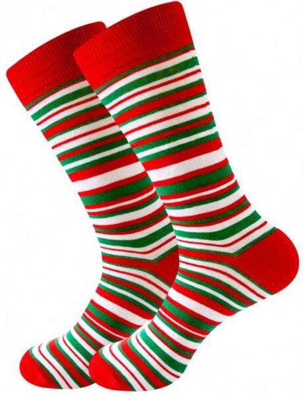 Sokken Christmas Stripes