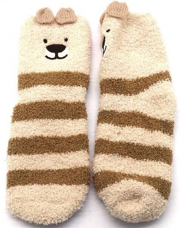 Fluffy sokken Bear