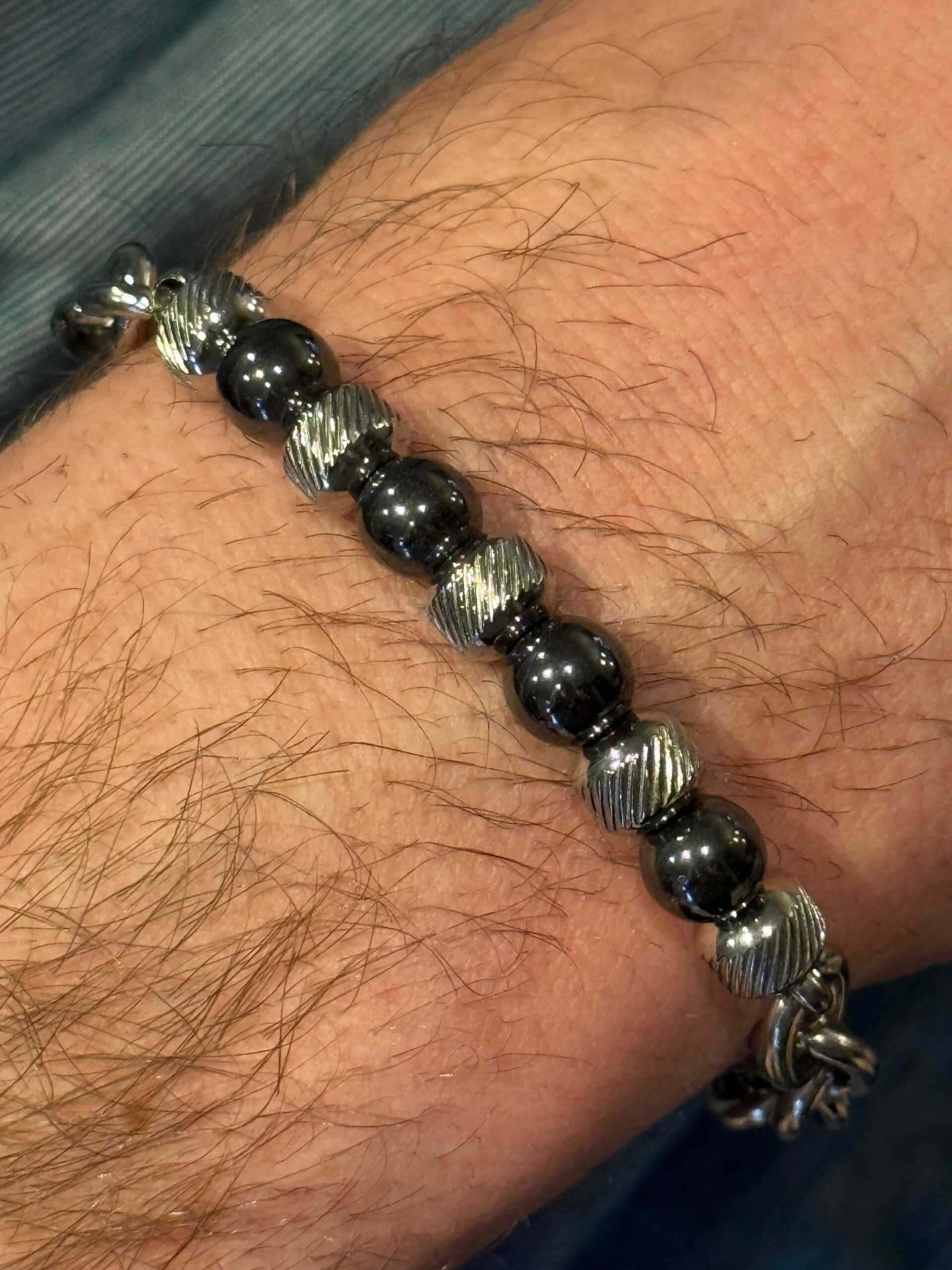 Armband heren hematite