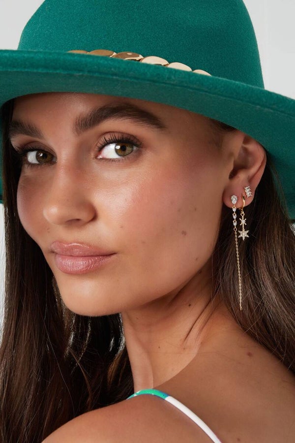 Ear party zirkoon goud