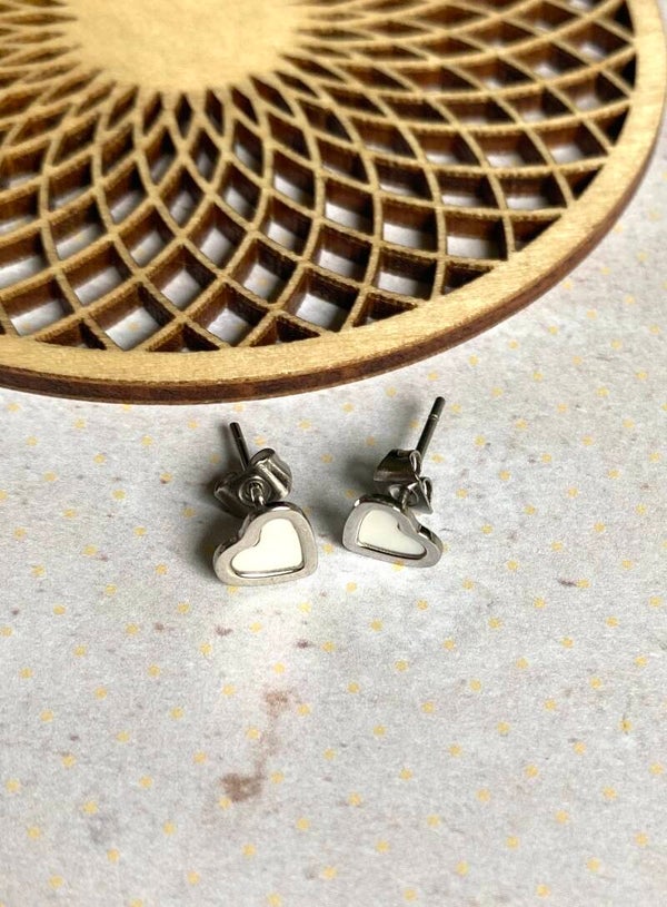 Studs hart zilver