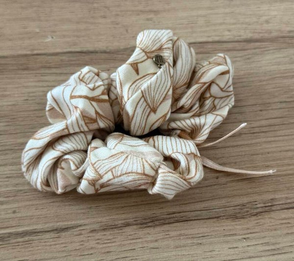 Hairjewelz scrunchie original Natural ecru