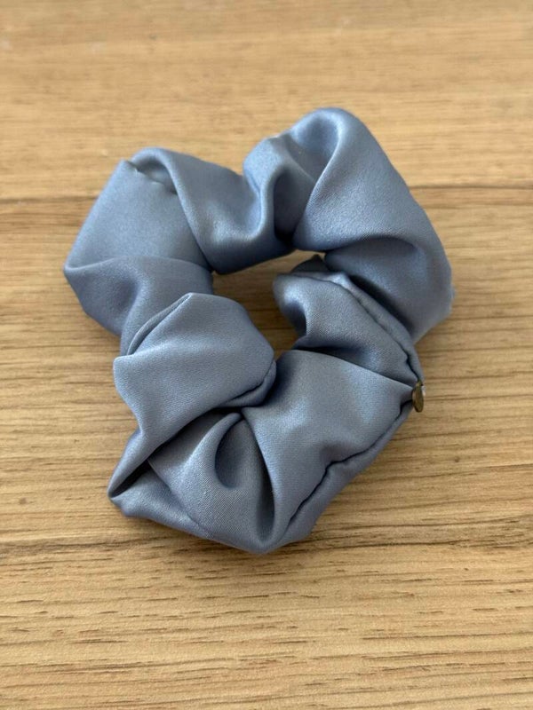 Hairjewelz scrunchie original Satin blue