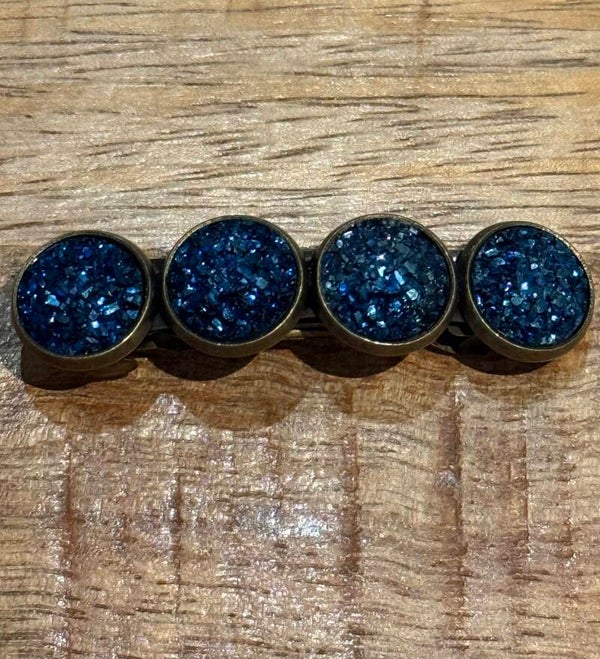 Hairjewelz color clip original X-Mas blue