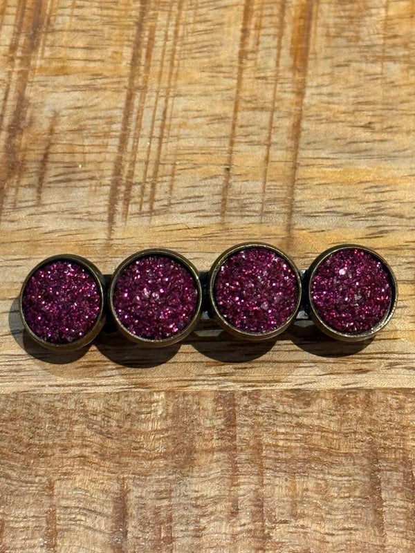 Hairjewelz color clip original X-Mas mulberry