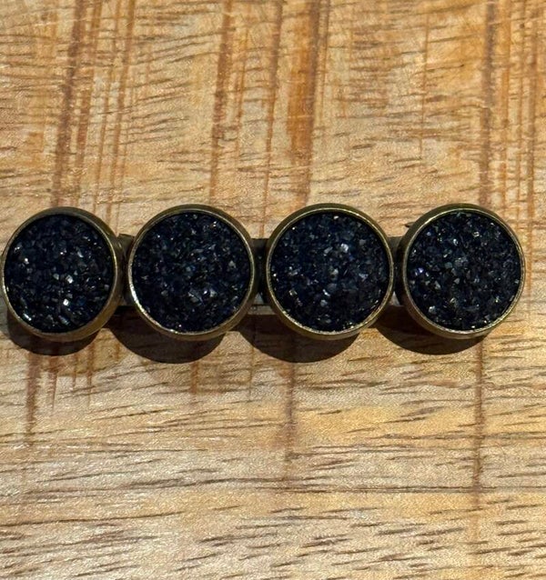 Hairjewelz color clip original X-Mas black