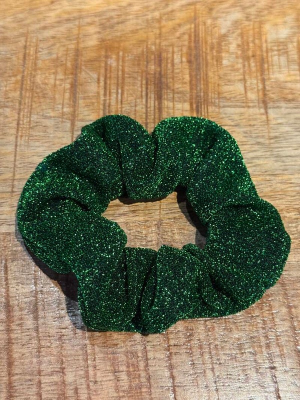 Hairjewelz scrunchie original X-mas groen