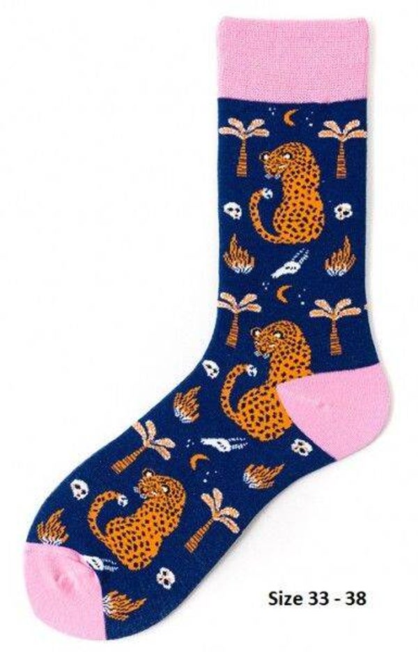 Kindersokken Leopard