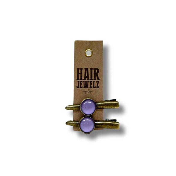 Hairjewelz color clip alligator mini Lila