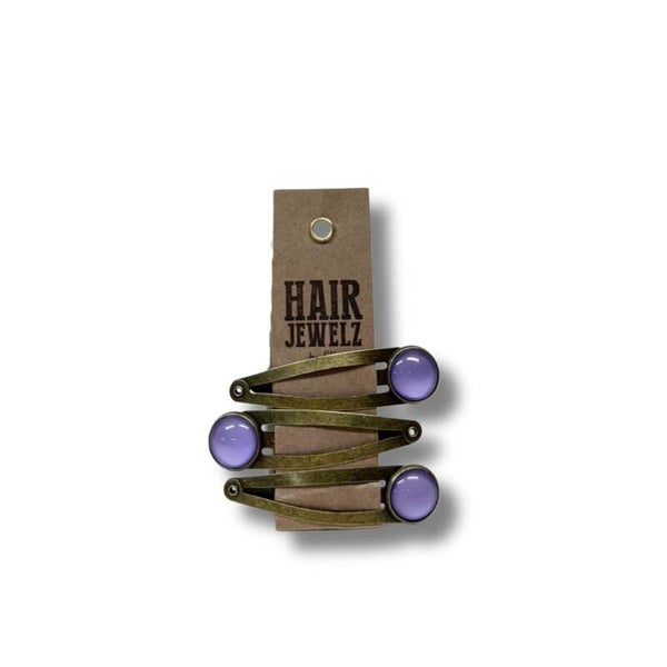 Hairjewelz color clip click Lila