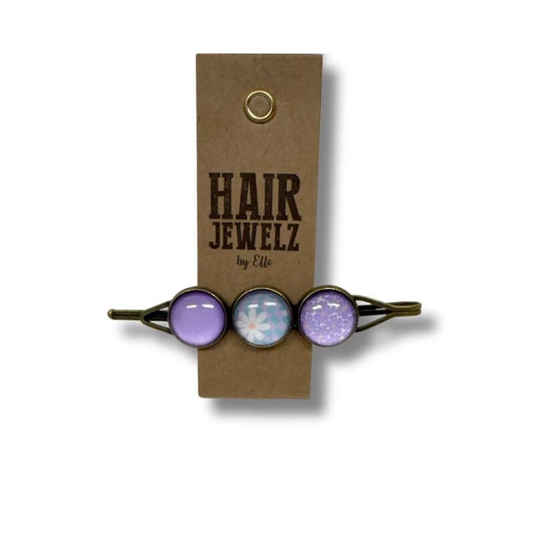 Hairjewelz color clip triple Lila Love