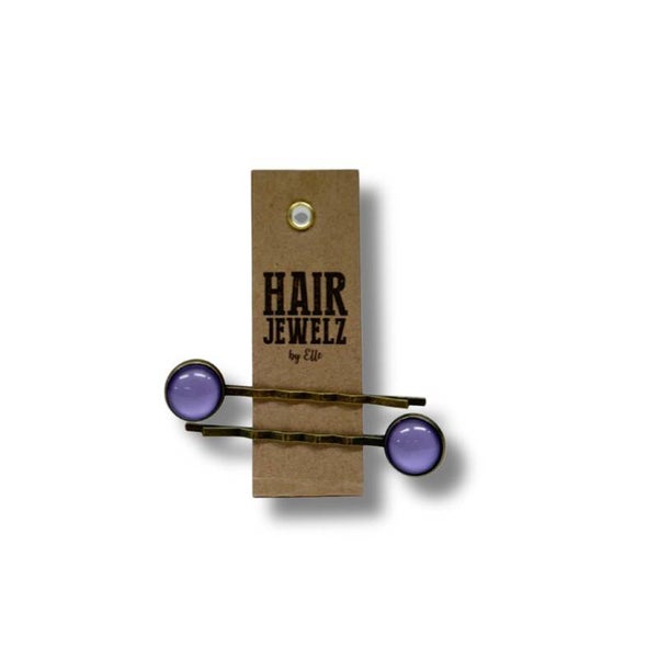 Hairjewelz color clip slide Lila